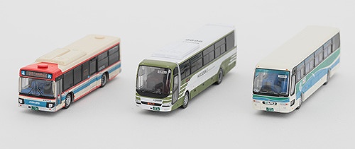 広島バスセンターセットD バスコレ3台セット 1/150