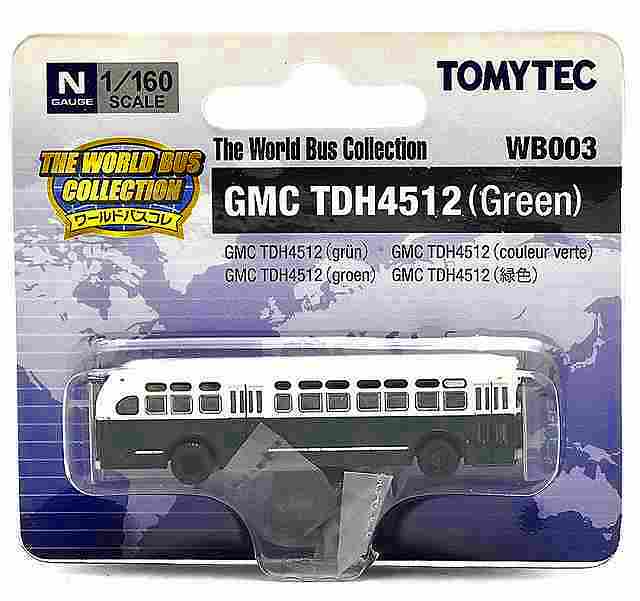 GMC TDH4512（緑） アメリカ 1/160｜バス｜ミニカー｜トミーテック製