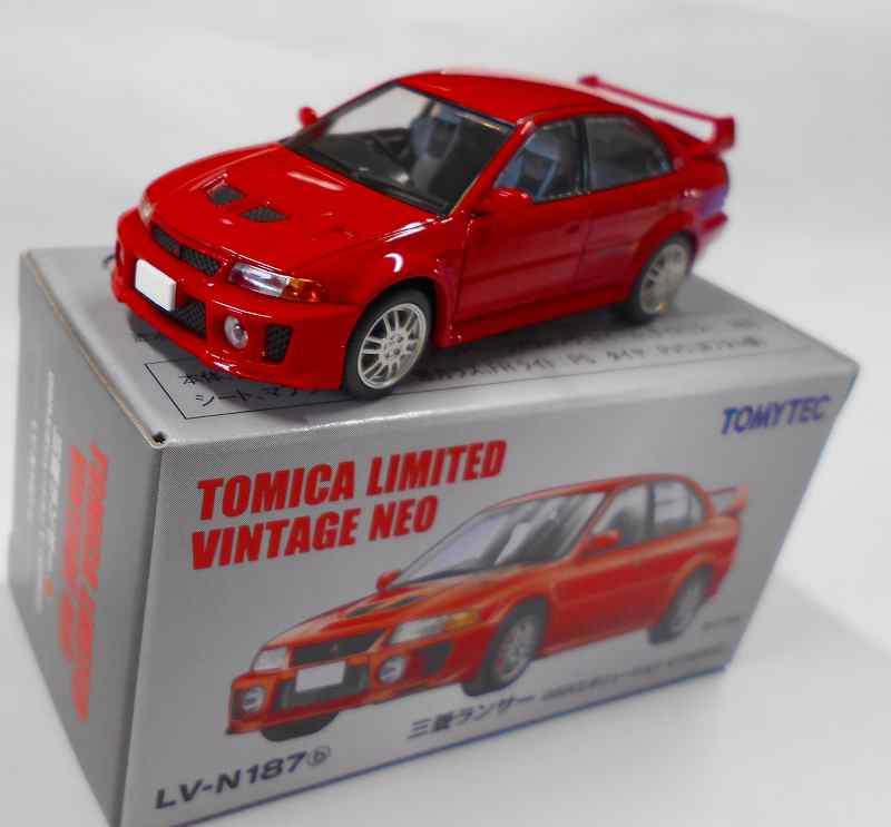 三菱ランサー GSRエボリューションV(98年ー赤) N187b