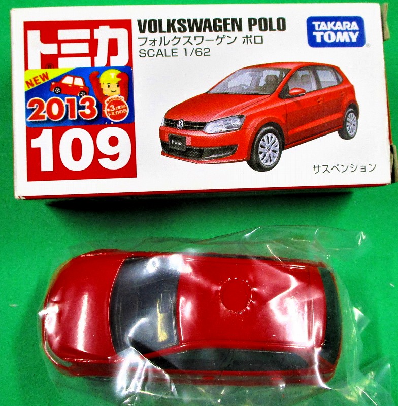 フォルクスワーゲン ポロ 赤箱トミカー109