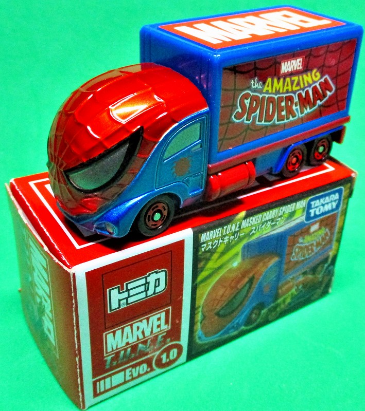 マスクドキャリー スパイダーマン MARVEL トミカ