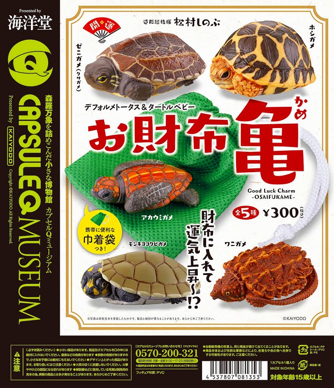 お財布亀 全5種セット カプセルQ ガシャポン