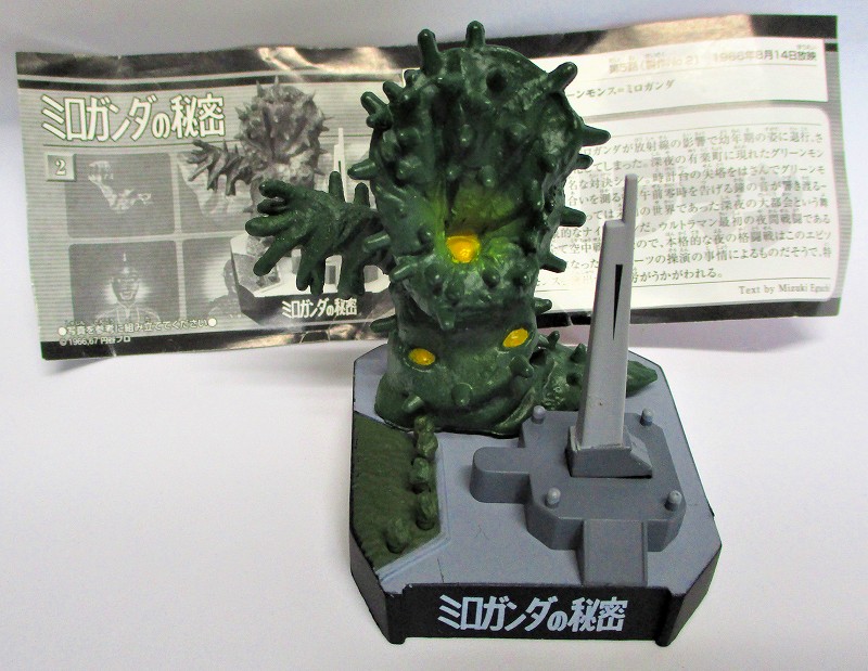 ミロガンダの秘密・グリーンモンス (組立済み) ウルトラ怪獣名鑑 マン&セブンー1st